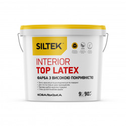 Латексная краска Siltek Interior Top Latex с высокой укрывистостью 