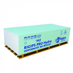 Гіпсокартон вологостійкий Rigips Pro Hydro 2600x1200x12,5 мм Рівне