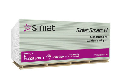 Гипсокартон Siniat Smart H 3000х1200х12,5 