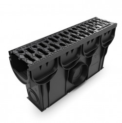 Пісковловлювач пластиковий Easy DN100 H250 з корзиною та решіткою чавунною щілинною A15 в Рівному