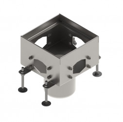 Трап водовідвідний з нержавіючої сталі 175х175 для Mini Slot H100 з вертикальним випуском 110 в Луцьку