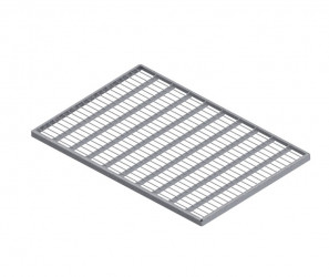Решетка 600х400 ячеистая оцинкованная с направленными ребрами для поддона пластикового Step в Луцке