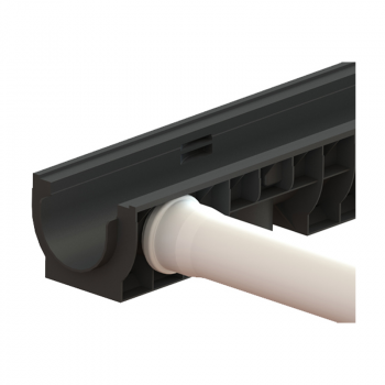 Лоток водоотводной пластиковый Base DN100 H120 в Ковеле, фото 10