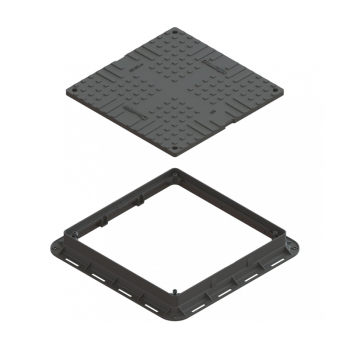 Люк пластиковий квадратний легкий в Івано-Франківську, фото 2