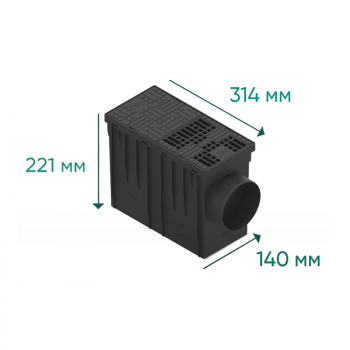 Бокс водосточный пластиковый Easy с горизонтальным отводом в Ивано-Франковске, фото 4