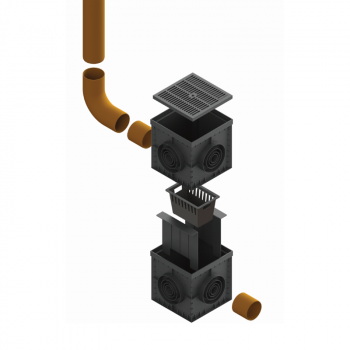 Дождеприемник пластиковый Base 300х300 без дна в Ровно, фото 2