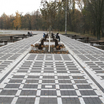 Тротуарная плитка Золотий Мандарин, Квадрат в Ровно, фото 15