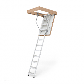 Складні металеві сходи на горище Bukwood Steel Step в Івано-Франківську, фото 7