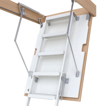 Складні металеві сходи на горище Bukwood Steel Step в Івано-Франківську, фото 4