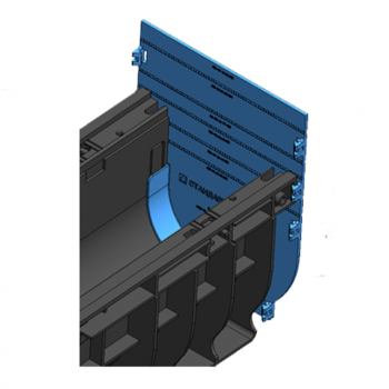 Заглушка універсальна для лотків пластикових Base DN100 H120-200 пластикова в Рівному, фото 4