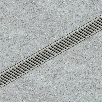 Лоток водовідвідний пластиковий Easy 3 DN100 H100 з решіткою сталевою оцинкованою щілинною А15 в Луцьку, фото 2