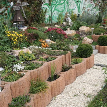 Квітник Золотий Мандарин вібропресований квадратний в Ковелі, фото 3