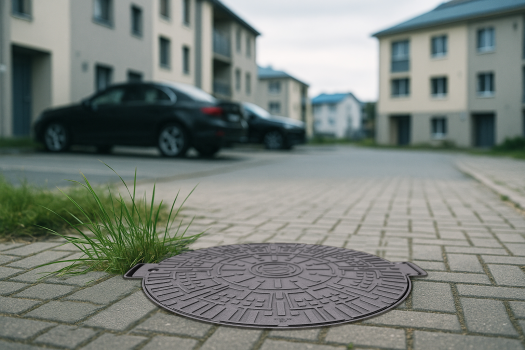 Люк пластиковый D800 DN600 круглый с замком в Луцке, фото 6