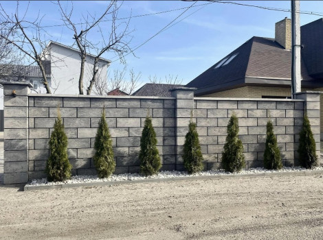 Евроблок Столбиковый гладкий 390х390х190 мм в Ковеле, фото 11