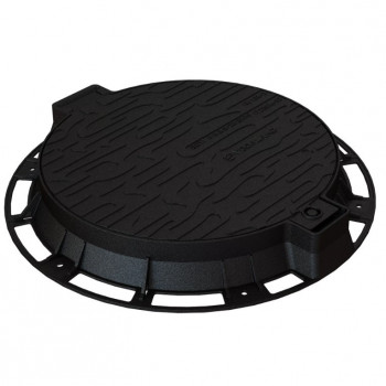 Люк чугунный D800 DN600 круглый тяжелый с замком и уплотнительной прокладкой. Волна C250 в Луцке