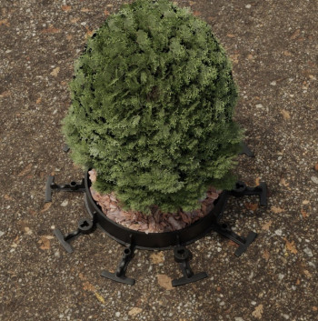 Бордюр ландшафтний пластиковий H45 L1000 чорний в Луцьку, фото 4