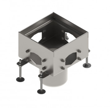 Трап водовідвідний з нержавіючої сталі 175х175 для Mini Slot H100 з вертикальним випуском 110 в Луцьку