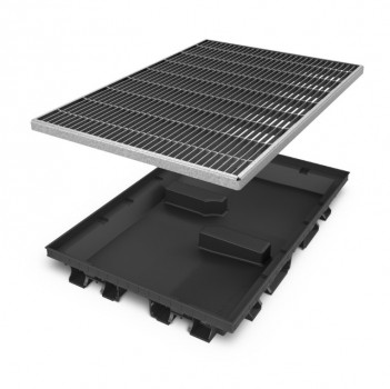 Піддон Step 600х400 H70 пластиковий з решіткою сталевою оцинкованою чарунковою в Луцьку, фото 2