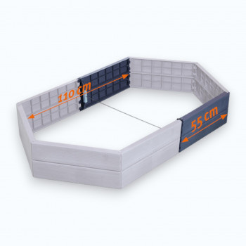 Высокая грядка ERGO, длина 55 см, высота 25 см (комплект = 6 панелей) в Луцке, фото 2