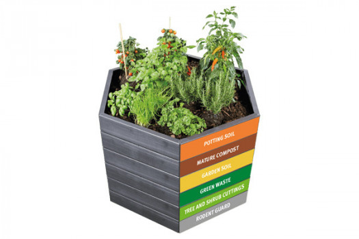 Высокая грядка ERGO, длина 55 см, высота 25 см (комплект = 6 панелей) в Луцке, фото 5