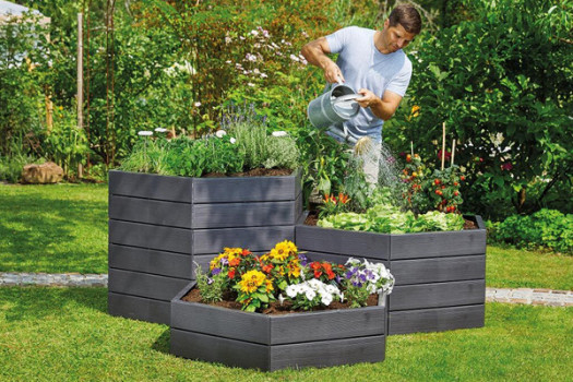 Высокая грядка ERGO, длина 55 см, высота 25 см (комплект = 6 панелей) в Луцке, фото 6