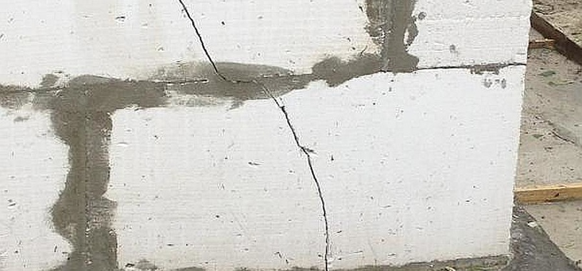 Трещины на стенах из газоблока